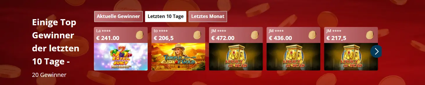 Bonusangebot verfügbar bei SPORTINGBET CASINO

